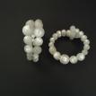 White cuff plastic bracelet