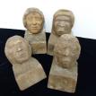 Wood Carved Heads